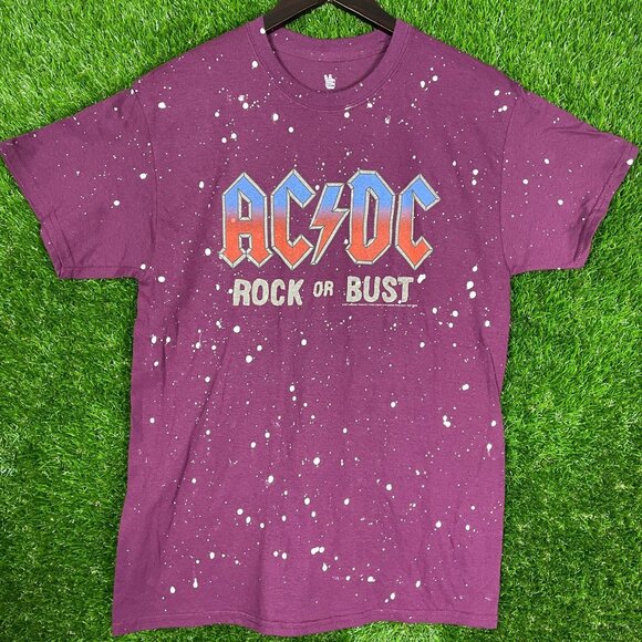 AC/DC Rock or Bust Junk Food brand Rock T-shirt size Small - Picture 1 of 4